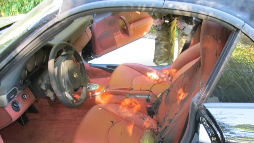 diddy prosecutors release new pics of porsche fire damage as trial exhibits 68377079a65fb