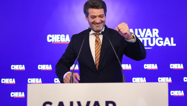 În urma alegerilor anticipate, Chega, partidul de extremă dreapta din Portugalia, cucerește poziția de a doua putere politică a națiunii 1 in portugalia partidul de extrema dreapta chega a devenit a doua forta politica a tarii in urma alegerilor anticipate 6837f1d27b6cb