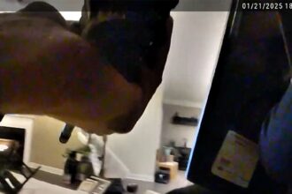 new body cam footage shows wild shootout between police and gunman 683b109ed8459