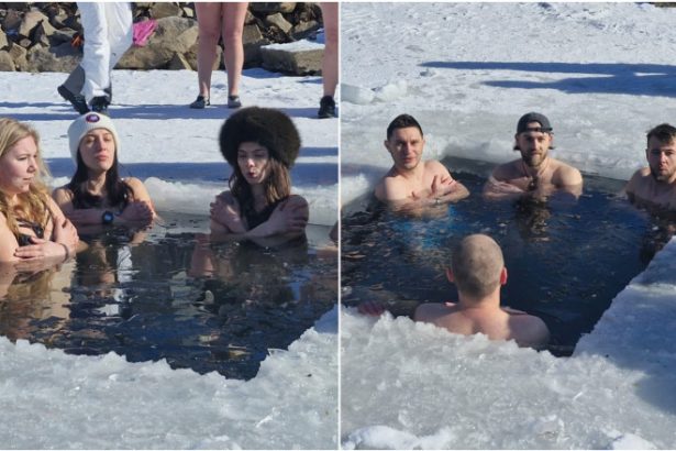 video baie la copca intr o tabara din maramures experienta traita de mai multi tineri in apa inghetata a lacului mogosa la 7 grade celsius 6834d5d724a55