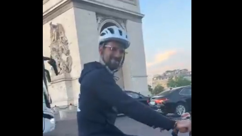 video novak djokovici plimbare cu bicicleta prin paris in plin turneu te iubesc si eu te iubesc 683ae4c131208