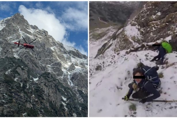 videofoto traseele montane periculoase inca avertismentul salvamontistilor dupa ce patru turisti din belgia au ramas blocati in bucegi 6834d5a9610f2