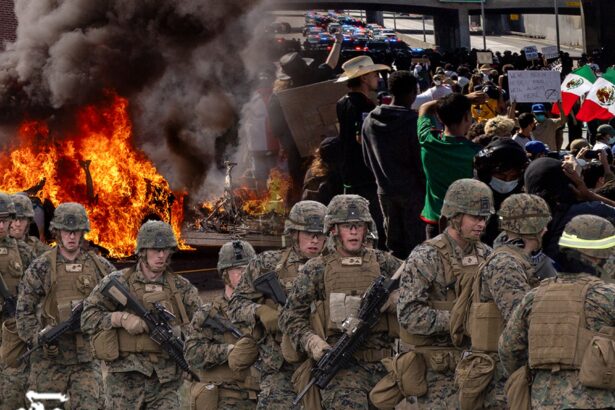 700 marines deployed to l a after days of public protests against ice raids 68476a5264986