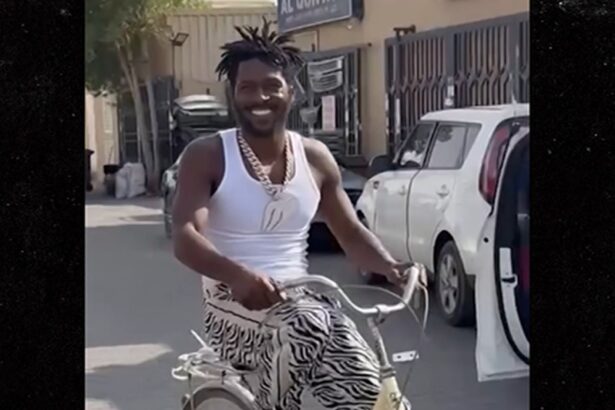 antonio brown all smiles on bike ride despite arrest warrant 684c7cc132530