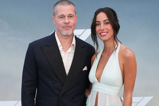 brad pitt and ines de ramon look stunning at f1 movie premiere 6850c5a46b426