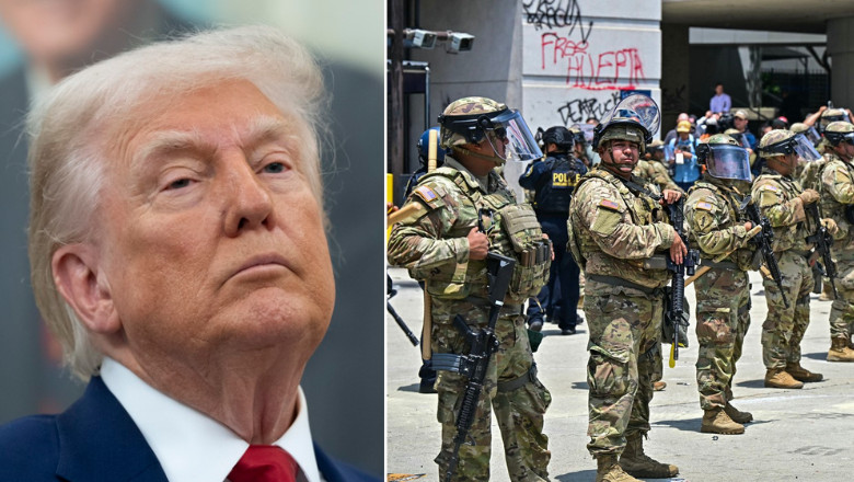 Reacția lui Trump la întrebarea despre invocarea Legii Insurecției în urma protestelor violente din Los Angeles 1 ce a raspuns trump intrebat daca va invoca legea insurectiei dupa protestele violente din los angeles 684660c3d2b0d