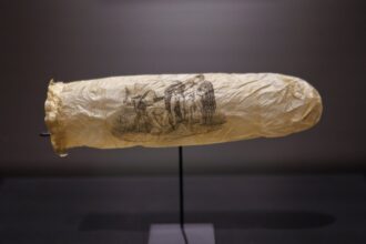 dutch museum displays 200 year old condom we suspect it was never used 683f03e4a4afe