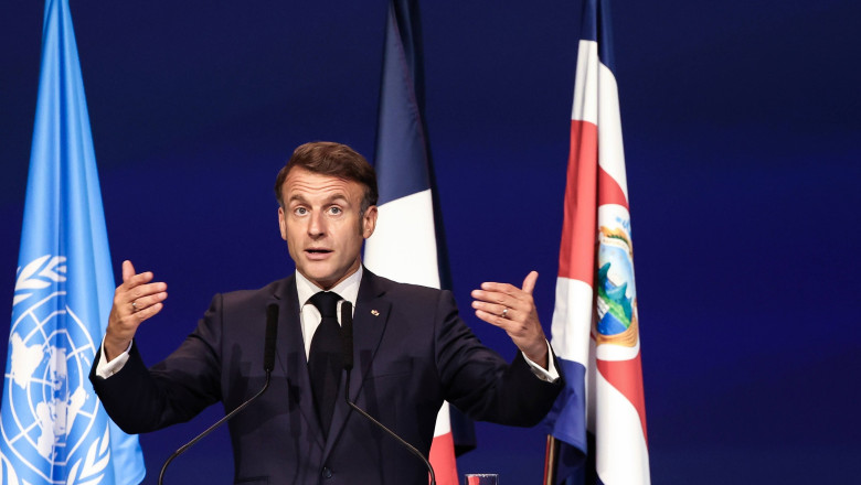 Emmanuel Macron: Ignorarea importanței climatului este o „eroare colossală”. Liderii globali se adună la Nisa pentru Unoc3 1 emmanuel macron contestarea prioritatii acordate climei este o greseala uriasa liderii lumii reuniti la nisa pentru unoc3 6845d41d6319e