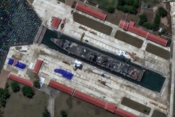 foto noul distrugator al coreei de nord a fost mutat langa granita cu rusia pentru reparatii dupa lansarea esuata la apa 6846fc9e11d8d