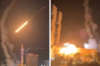 iran fires retaliatory missile strikes into israel caught on video 684d709ad81bb