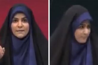 iranian tv anchor dashes off set as israeli missile crashes into studio on camera 68506336e2416