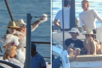 jeff bezos and lauren sanchez pack on pda at foam party on megayacht 68589e3bc5452