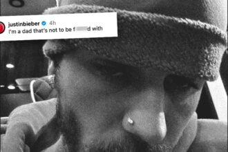 justin bieber says hes not a dad to be messed with in nsfw fathers day post 684f2dd0ba46b