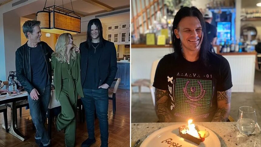 kevin bacon and wife kyra sedgwick celebrate their rarely seen son travis 685a69c378900