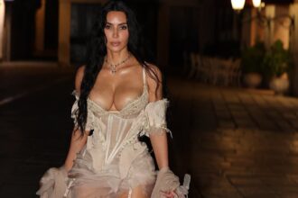 kim kardashians wardrobe malfunction almost leads to full on nip slip in busty lingerie look 6861c3246968c