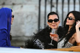 kylie jenner hailed a vibe at bezos sanchez wedding as she celebrates nuptials with a go to glass of wine 6860961039216