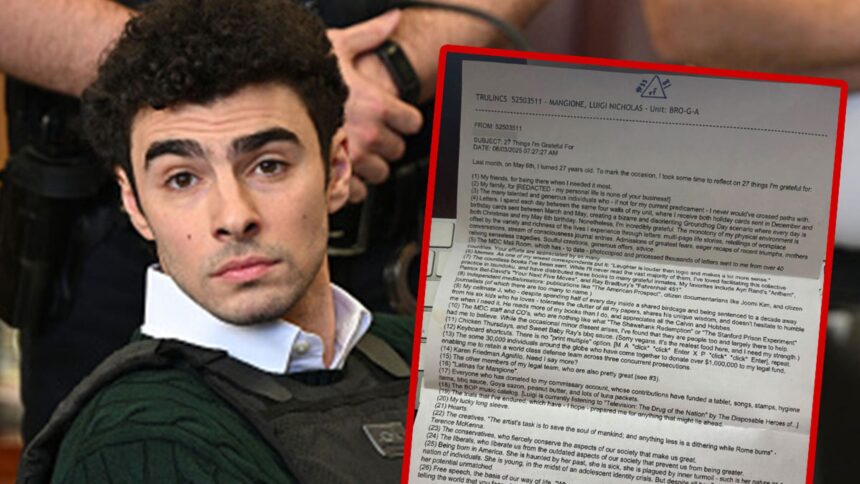 luigi mangione reflects on 27 things hes grateful for after 27th birthday 6848d0fe7e82a