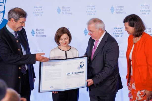 maia sandu a primit in germania premiul franz josef strauss a decis sa doneze suma de bani care insoteste distinctia 6856f23879d26
