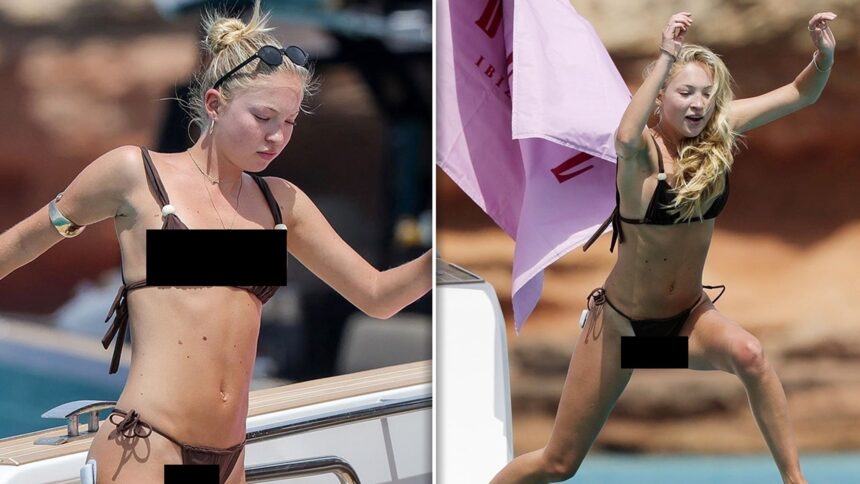 Lila Moss și Prietenele Sale se Distrau în Costumele de Baie pe Vaporaș în Soare 1 model lila moss rocking bikini with gal pals for sexy fun in the sun on boat 684b011e2fe2d