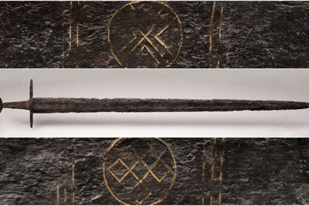 o sabie veche de 1 000 de ani decorata cu simboluri spirituale a fost descoperita intr un rau din olanda 68602ffc676cc