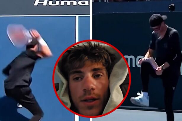 pickleball star zane ford struggles to break paddle in meltdown 68548b4998ab8