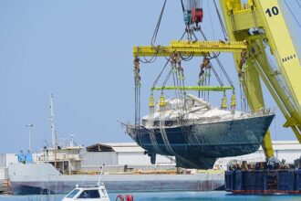 recovered mike lynch superyacht transferred to sicilian town 6858b92717d57