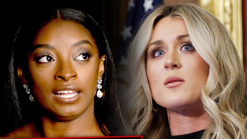 Simone Biles își exprimă sprijinul pentru sportiva transgender, în timp ce critică declarațiile lui Riley Gaines 1 simone biles shades sick riley gaines while sticking up for trans athlete 684448ea6ddfa