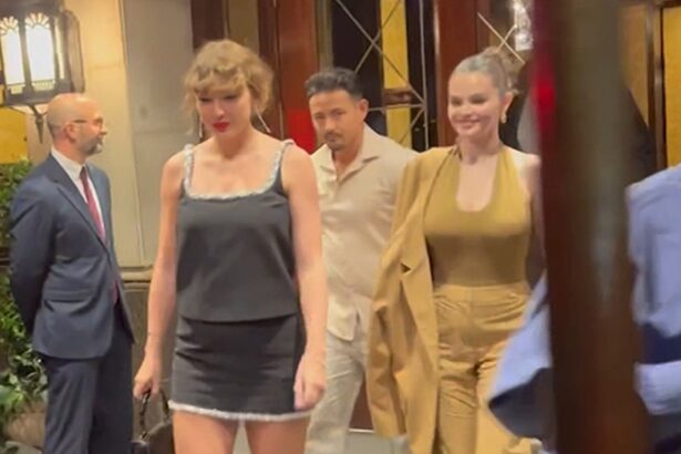 taylor swift and selena gomez seen in new video at nyc dinner 683c7286b884c