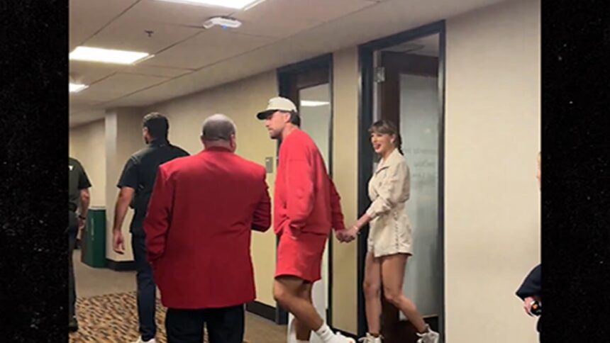 Taylor Swift și Travis Kelce, prezenți la Meciul 4 din Finala Cupei Stanley 1 taylor swift travis kelce attend game 4 of stanley cup final 684b7d4bdefbf
