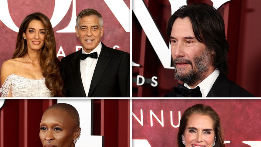 Ceremonia Tony 2025: Cynthia, Keanu, Clooney și alții Strălucesc pe Covorul Roșu 1 tony awards 2025 cynthia keanu the clooneys more hit the red carpet 684618d33372a
