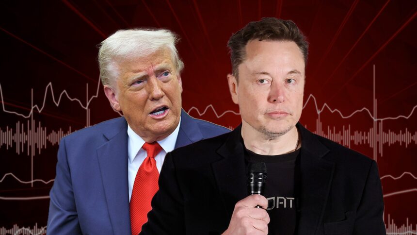trump says elon has lost his mind but hes not wasting his time on feud 6842f2a600f43