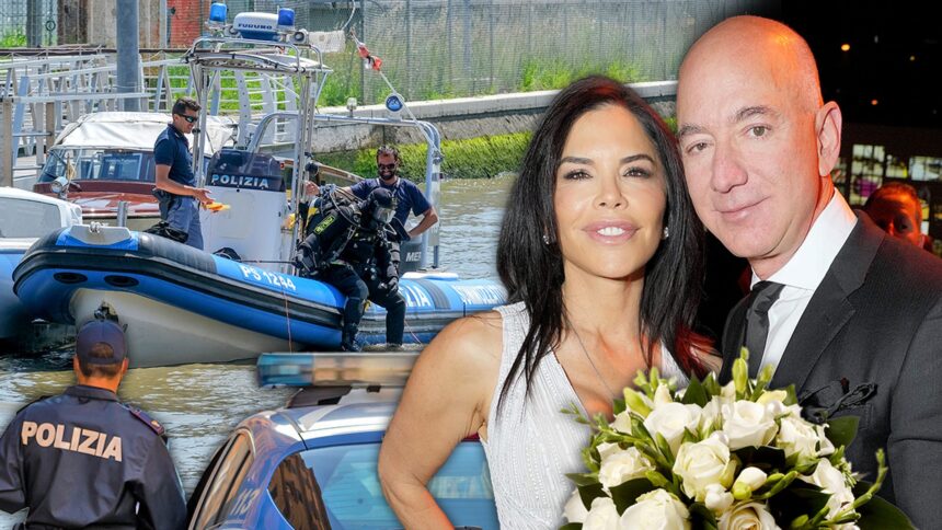 Venezienii se tem că nunta Bezos/Sanchez ar putea fi o distragere perfectă pentru actele de terorism. 1 venetians fear bezos sanchez wedding perfect distraction for terrorism 685af09b12827