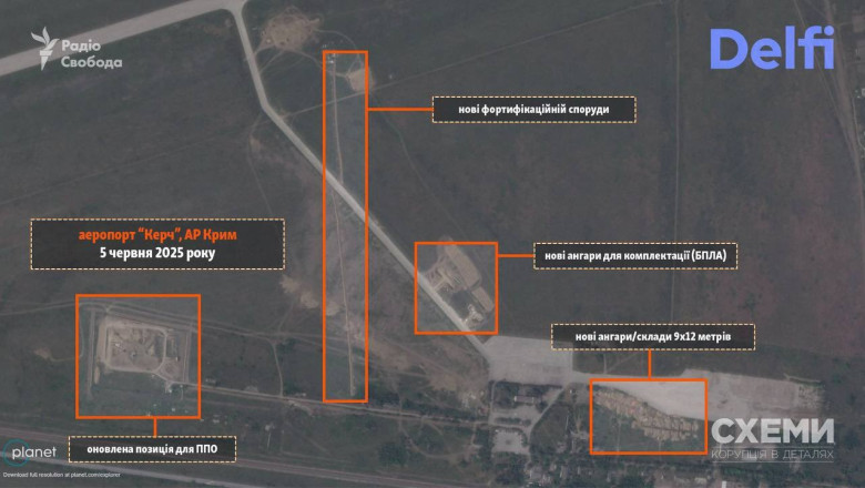 Aeroportul din Kerci își schimbă fața: se transformă în bază militară pentru lansarea dronelor. Detalii despre lucrările de amploare desfășurate de ruși 1 video aeroportul civil din kerci va fi transformat in unul militar destinat lansarii de drone ce arata lucrarile de amploare ale rusilor 684ba340625bb