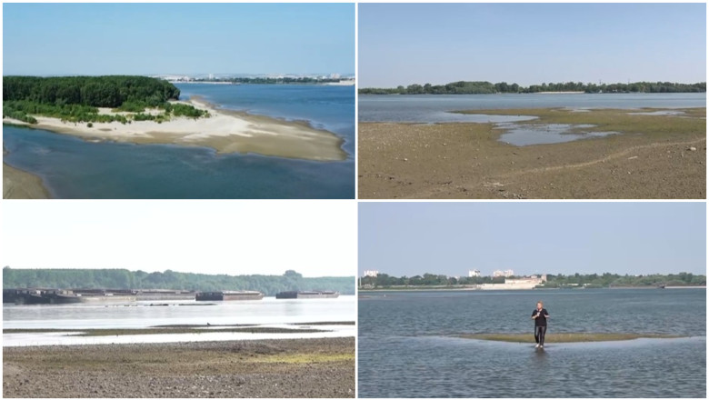 Seceta severă reduce drastic nivelul Dunării. Județul unde poți traversa fluviul pe jos, în anumite locuri 1 video canicula scade alarmant debitul dunarii judetul in care fluviul poate fi trecut la pas pe anumite portiuni 68564e5a295a9