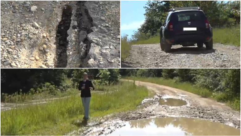 Drumul județean afectat de inundații și indiferență. Povestea a 2,6 kilometri de asfalt lăsați în paragină. „Asta este România” 1 video drum judetean distrus de ploi si nepasare povestea celor 26 kilometri de sosea pentru care nu se gasesc bani asta i romania 683fcf55baf67