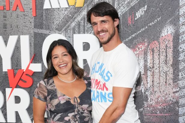 breaking newsgina rodriguez reveals pregnancy as she debuts baby no 2 bump on red carpet with husband 6872ac0c15cf1