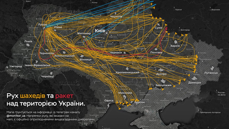 Cel mai amplu asalt rusesc împotriva Ucrainei de la debutul conflictului: 741 de drone și rachete au fost lansate. Răspunsul lui Zelenski. 1 cel mai mare atac al rusiei asupra ucrainei de la inceputul razboiului au fost lansate 741 de drone si rachete reactia lui zelenski 686e447361228