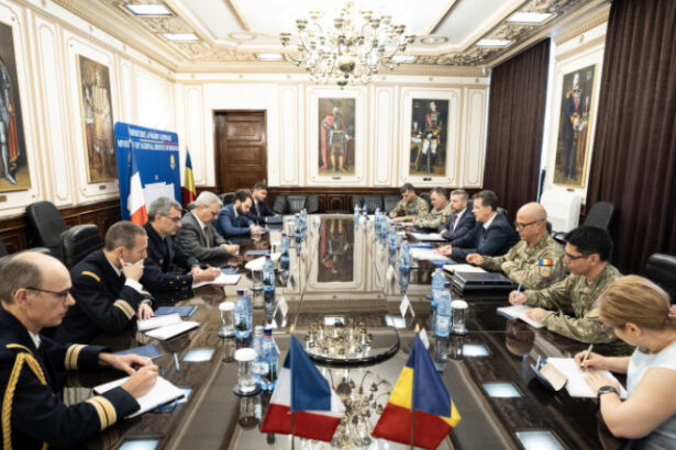 foto ministrul apararii s a intalnit cu directorul directiei de armamente din franta cei doi au discutat despre cooperarea militara in nato 687fb635f3a4c