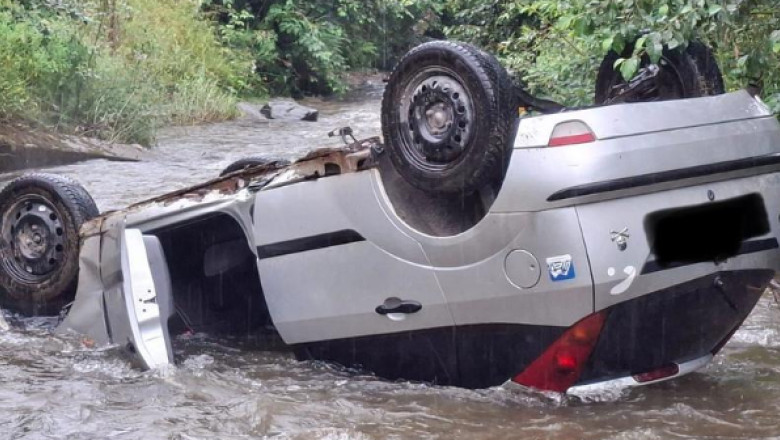 Accident dramatic pe albia Jiului: un adult și patru copii răsturnați în vehicul sunt transportați de urgență la spital 1 foto o masina in care se aflau un adult si patru copii s a rasturnat in albia jiului trei fete si un baiat transportati la spital 6888f12bd0e26
