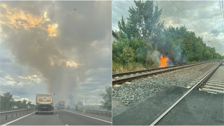 Traficul deviat pe Autostrada A2 din cauza incendiilor de vegetație: Circulația spre București este blocată între Sărulești și Lehliu. 1 galerie foto trafic deviat de pe autostrada a2 din cauza incendiilor de vegetatie circulatia spre bucuresti oprita intre sarulesti si lehliu 686fe7e64140b