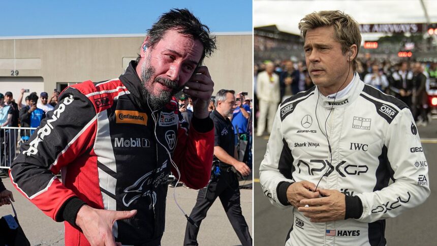 Keanu Reeves se alătură unei serii documentare despre F1, în timp ce filmul lui Brad Pitt înregistrează succes la box office. 1 keanu reeves signs up for f1 docuseries as brad pitts movie is a box office smash 68659f1e5f68c