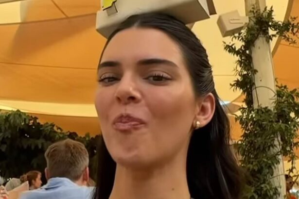 kendall jenner poses with 60k hermes handbag on her head after attending tone deaf bezos wedding 6869ec1ba3226