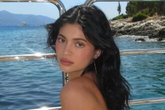 kylie jenner dances on yacht with bestie for life stormi in plush robes and turban towels 6874594e60e14