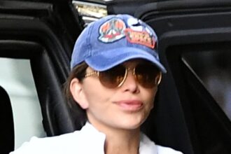 lauren sanchez totes black birkin in nyc after allegedly losing 10m bid for jane birkins original hermes bag 687475140d79a