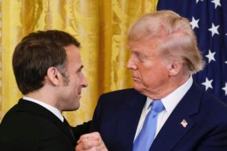 macron calls on eu to defend european interests resolutely from trump tariffs 6873a9ce160ad