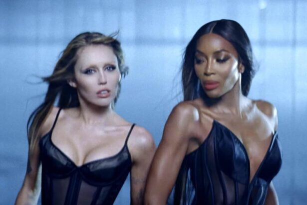 miley cyrus and naomi campbell strip down to their lingerie as they team up for raunchy new music video after furious fans accused them of being being rude and dismissive 6863aaf955680