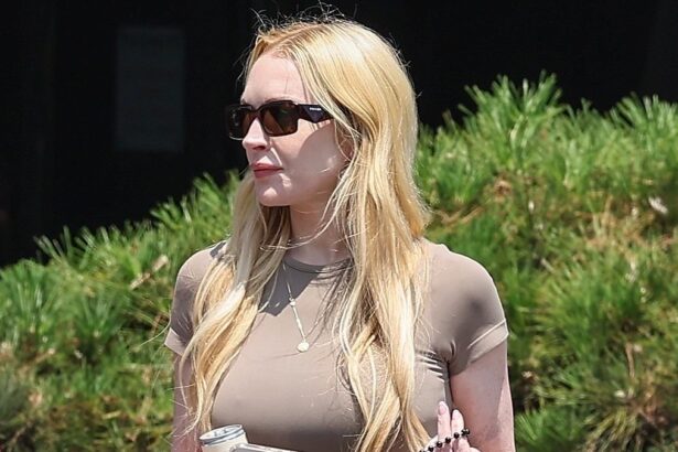 skinny lindsay lohan turns heads in nude look while shopping in beverly hills 6875d3b64e890