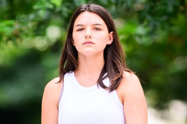 suri cruise 19 debuts a belly button piercing when in a crop top after finishing her first year of college 687160a9488ab