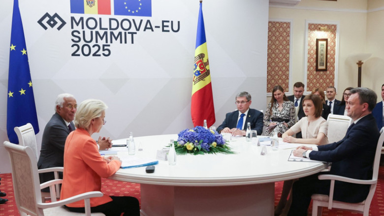 UE alocă 1,9 miliarde de euro pentru dezvoltarea Republicii Moldova, anunță Maia Sandu la încheierea summitului de la Chișinău. 1 ue va investi 19 miliarde de euro in r moldova a anuntat maia sandu la finalul summitului bilateral de la chisinau 686830ad5fb91