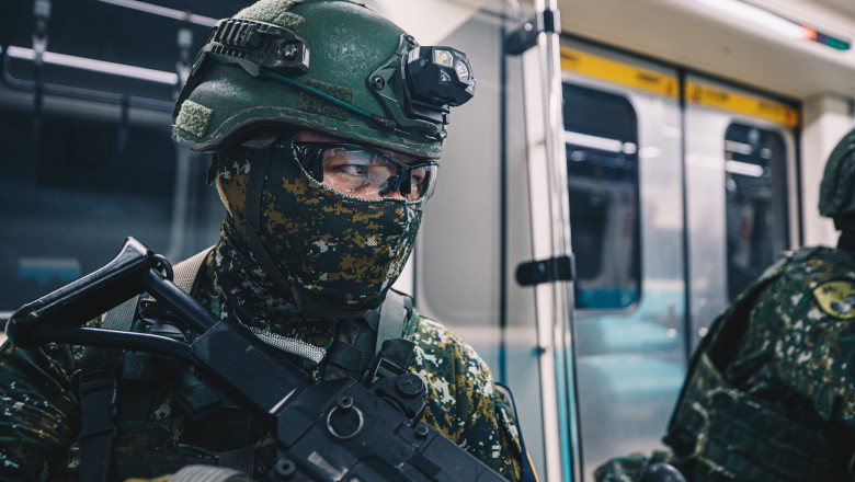 video rachete stinger si lansatoare de grenade la metrou trupele taiwaneze se pregatesc in subteran pentru o invazie chineza 687b98ef0528e